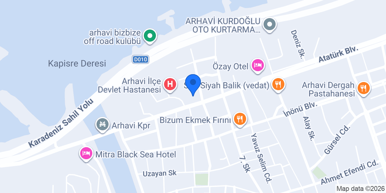 CENKUR OTOMOTİV konumu