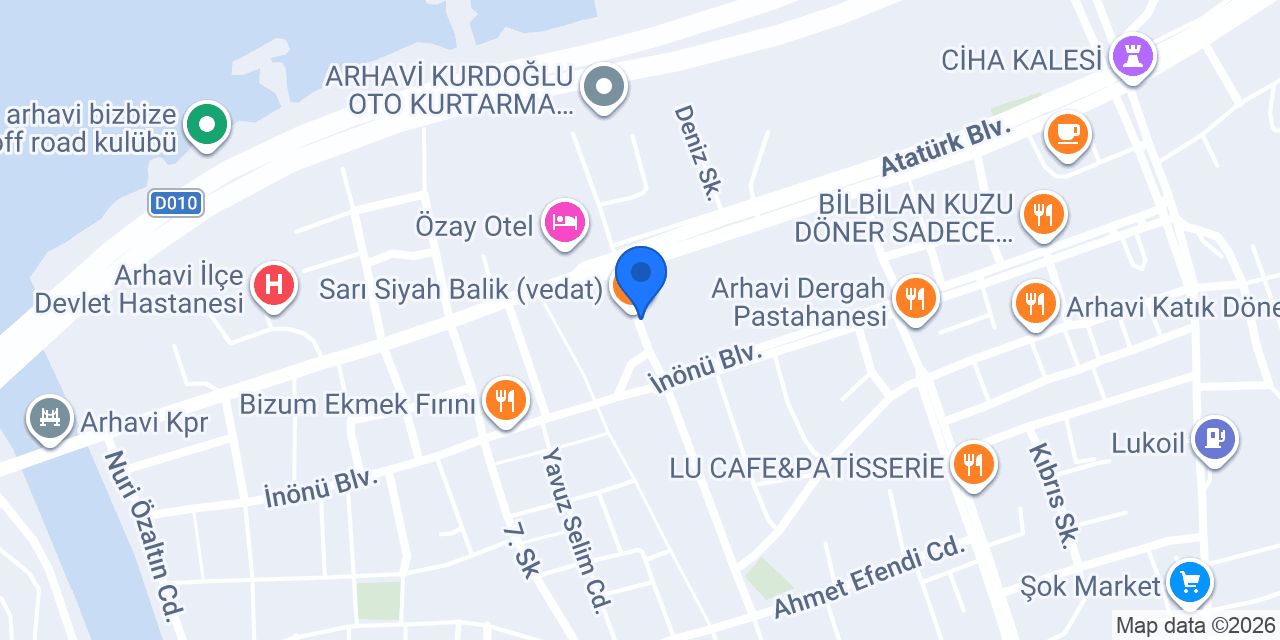 Rabden Balık & Fast Food konumu