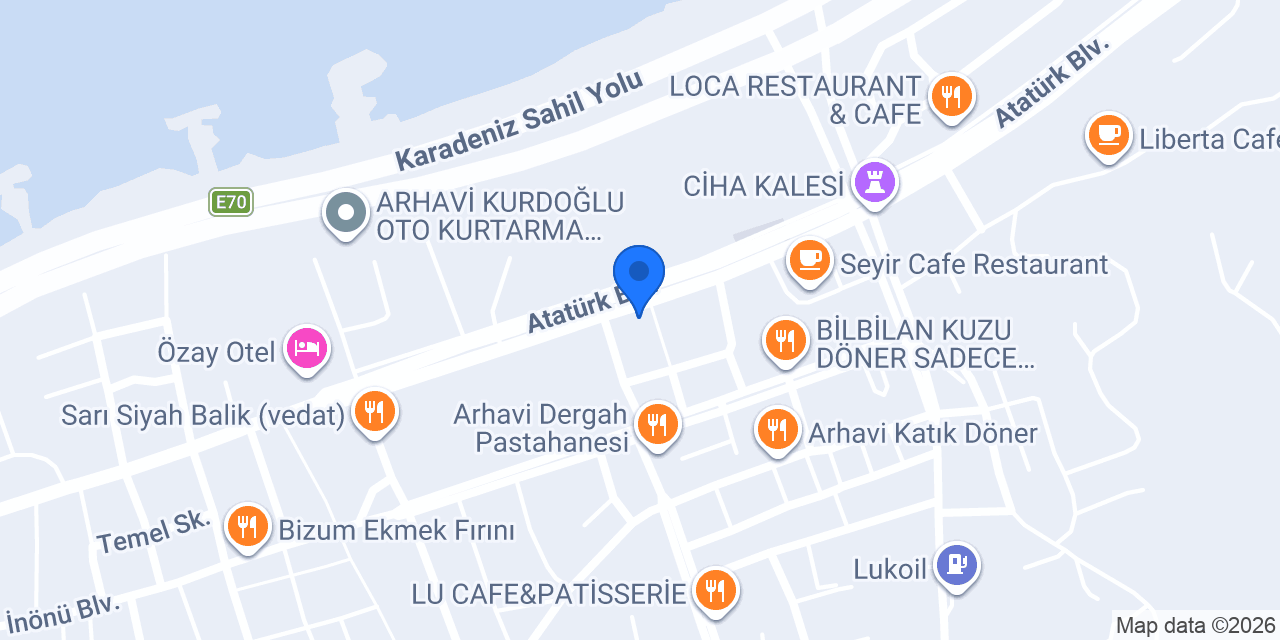 Beyaz Rent A Car konumu