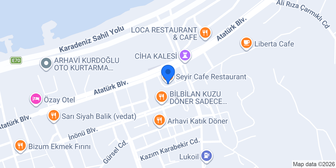 Arhavi Noterliği konumu