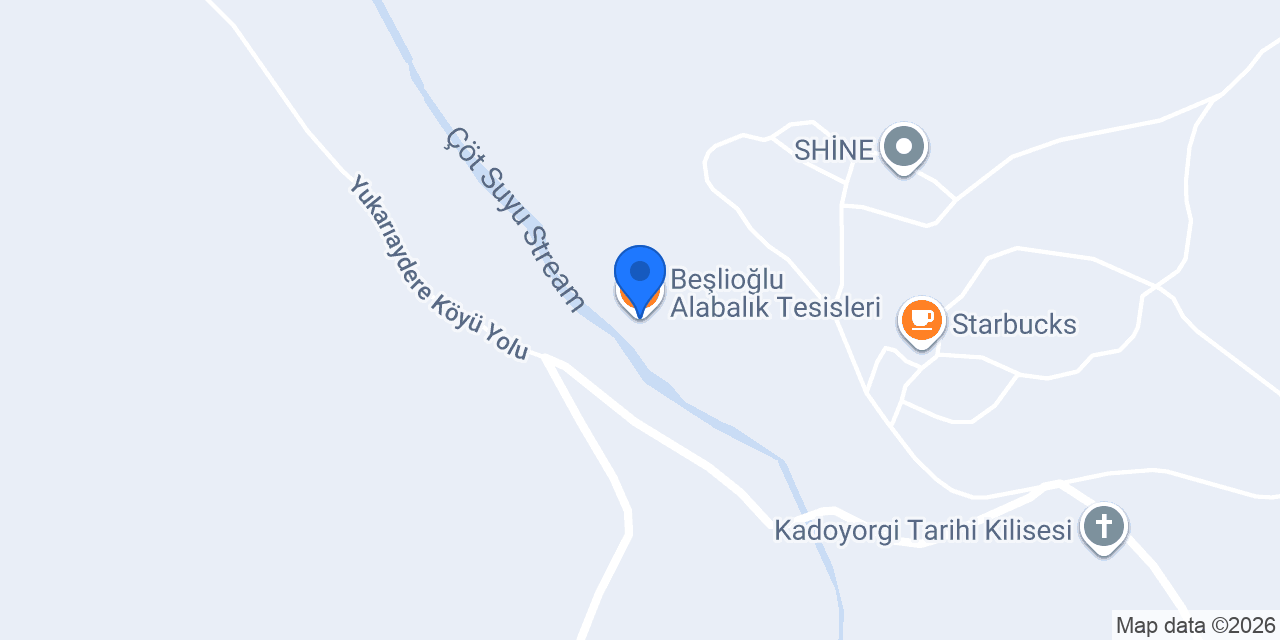 Beşlioğlu Alabalık Tesisleri konumu