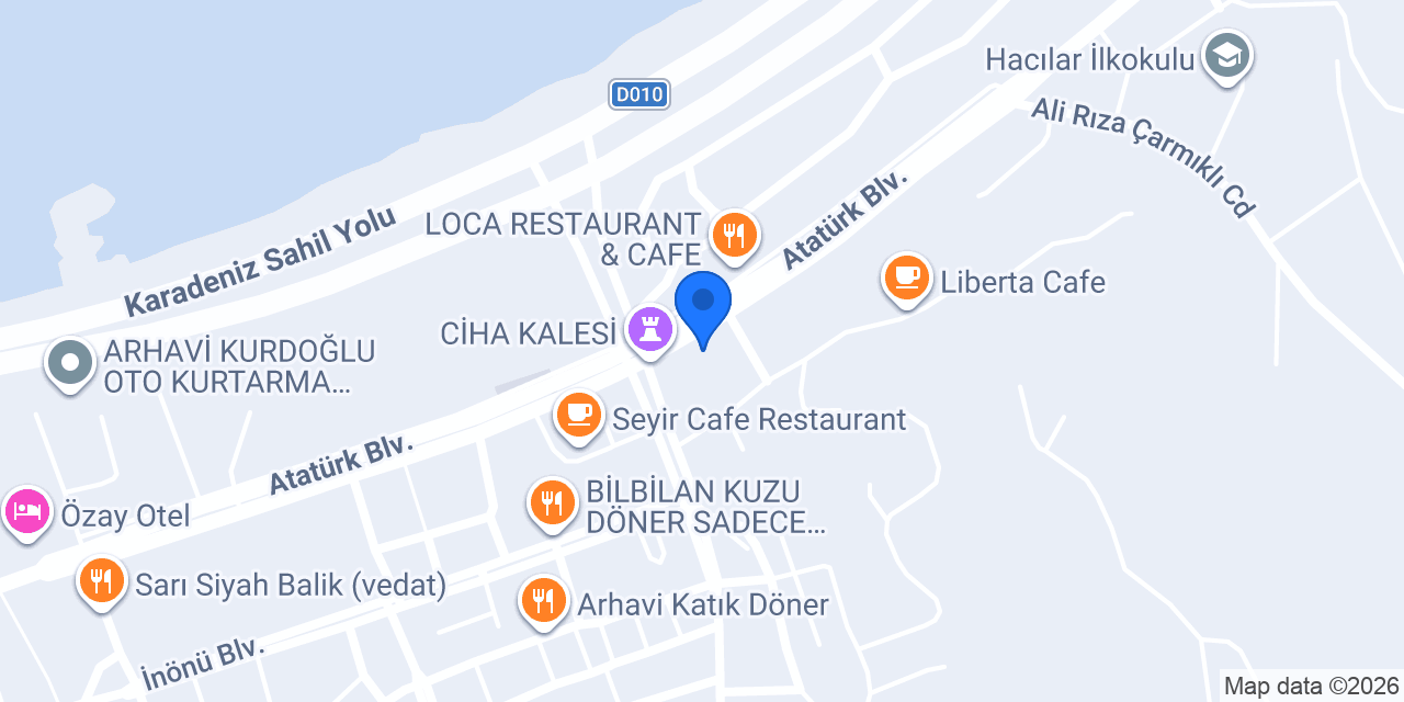 Arhavi Adliyesi konumu