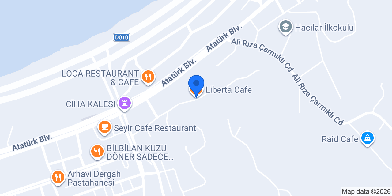 Liberta Cafe konumu
