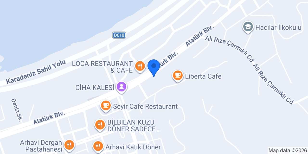 KORZA KAFE RESTAURANT konumu