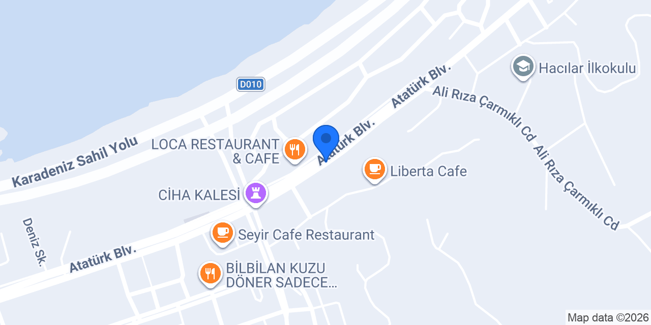 Arhavi Otel Kurdoğlu konumu