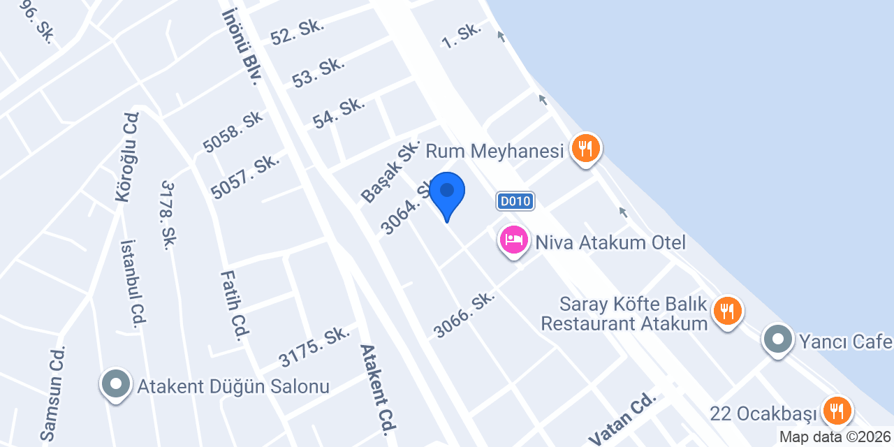 Samsun Konaks Otel konumu