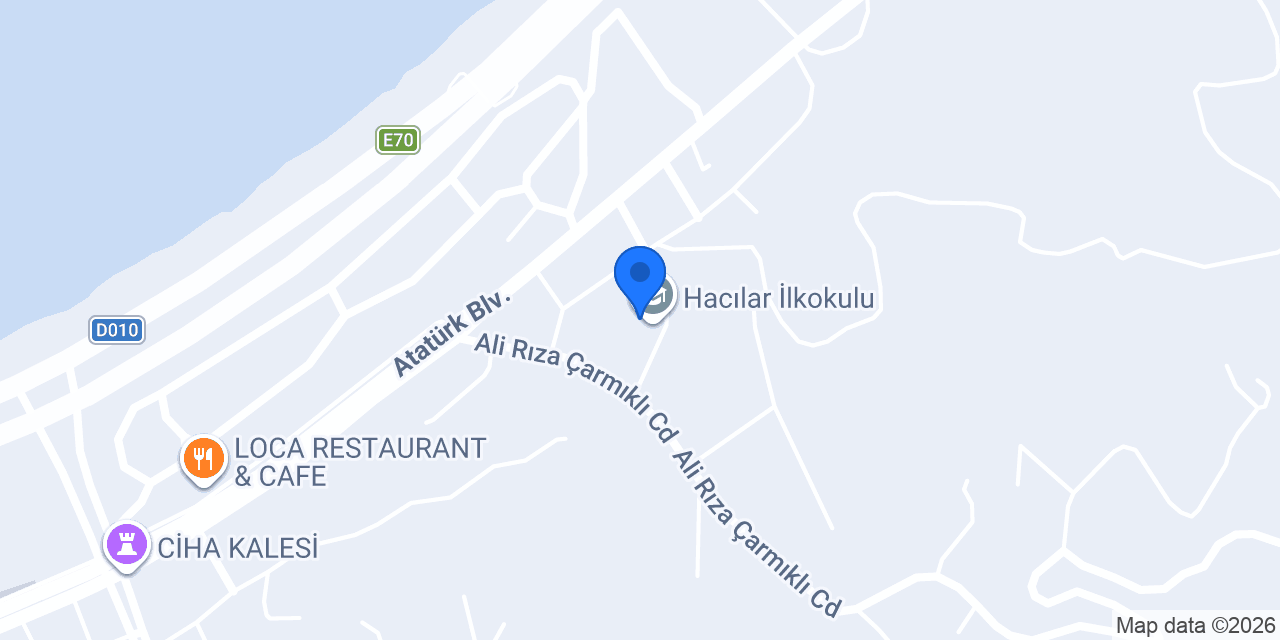 Hacılar İlkokulu konumu