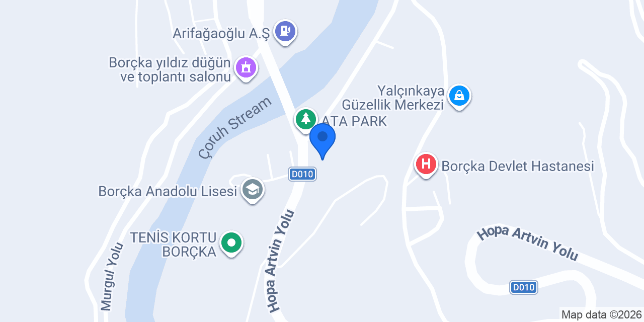 Borçka İmam Hatip Lisesi konumu