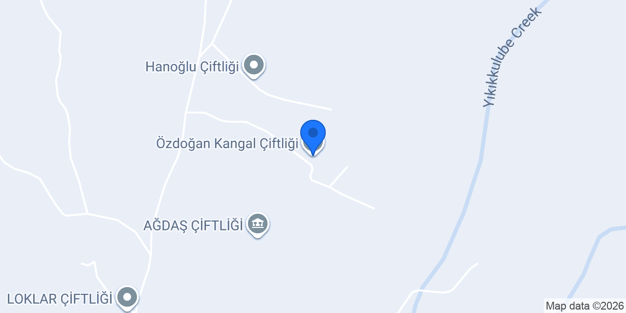 Özdoğan Kangal Çiftliği konumu