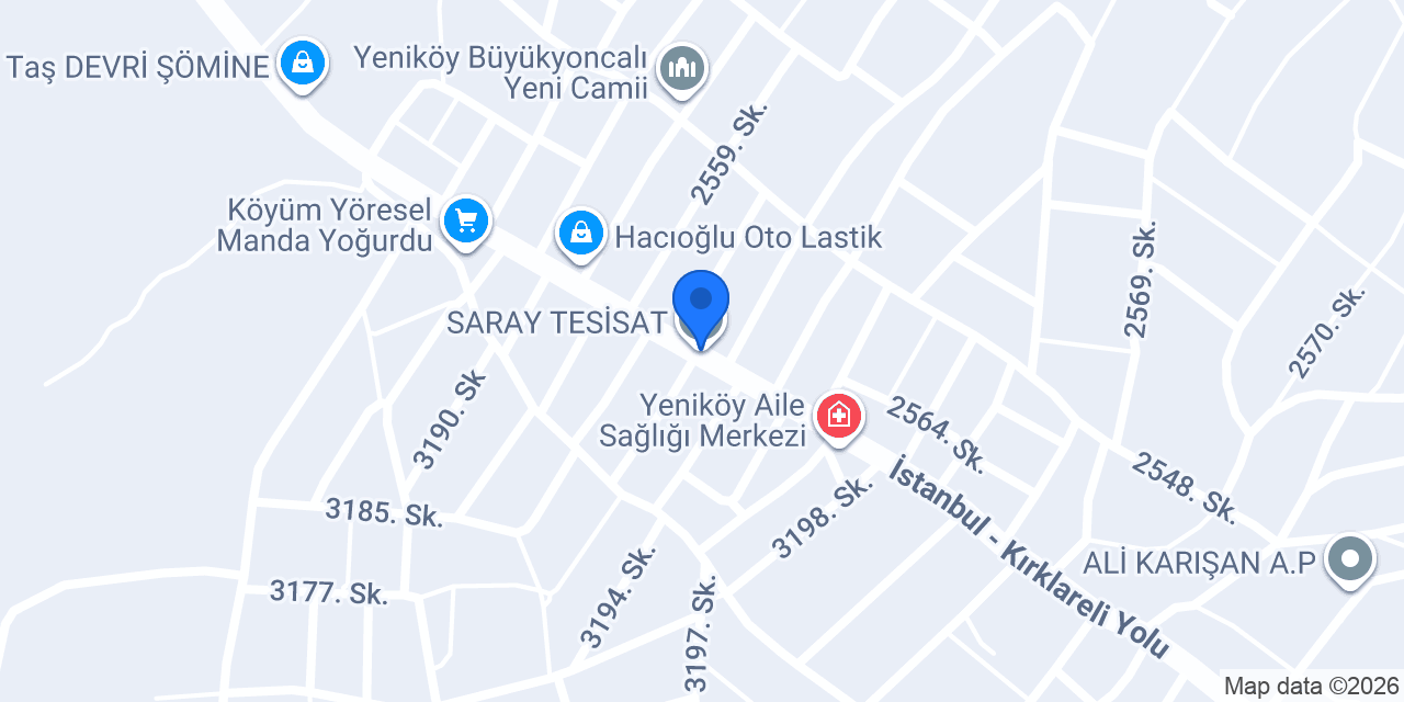 SARAY TESİSAT konumu