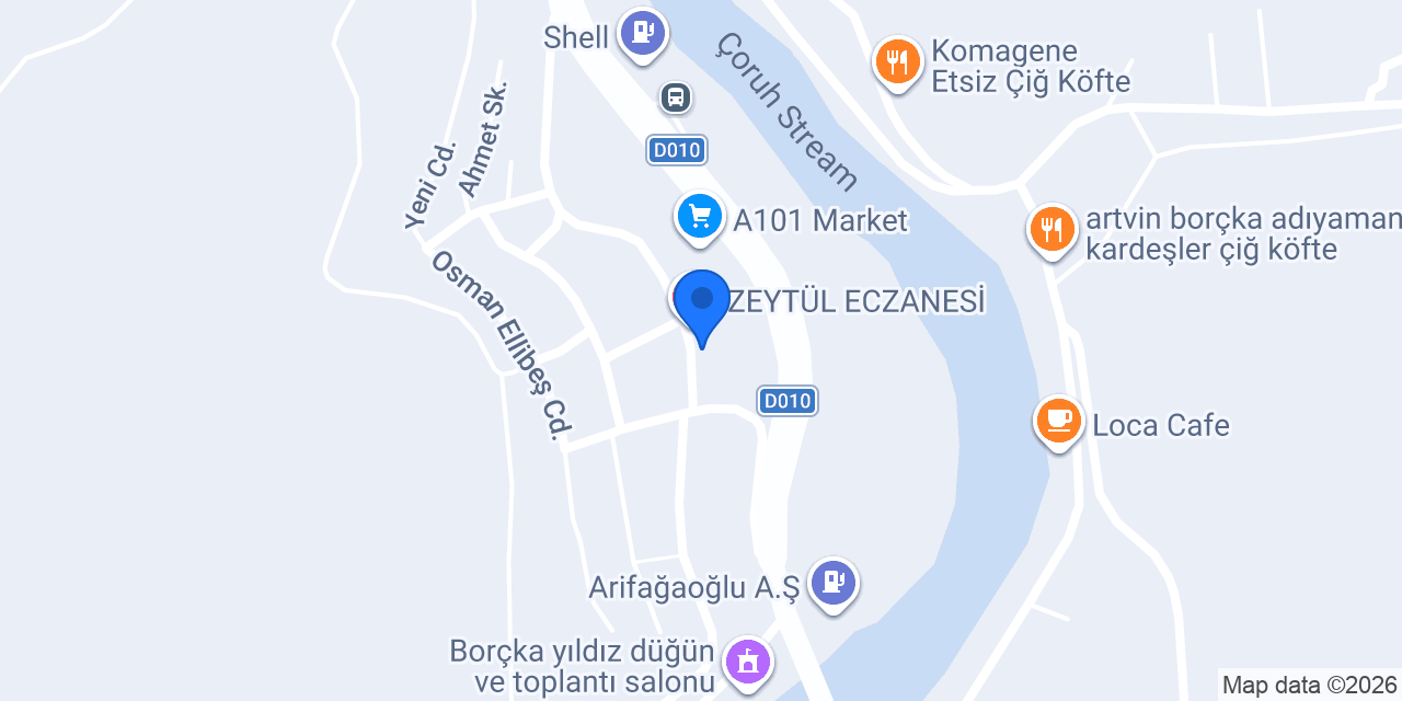 Borçka Adliyesi konumu