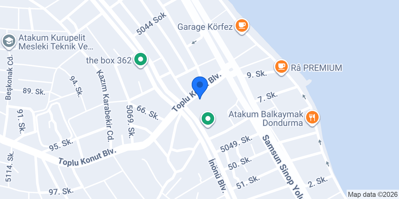 Samsun Düş Bahçesi Masaj konumu