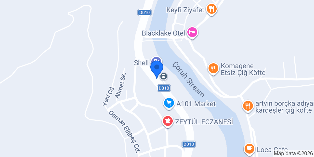 Borçka Terminal Taksi konumu