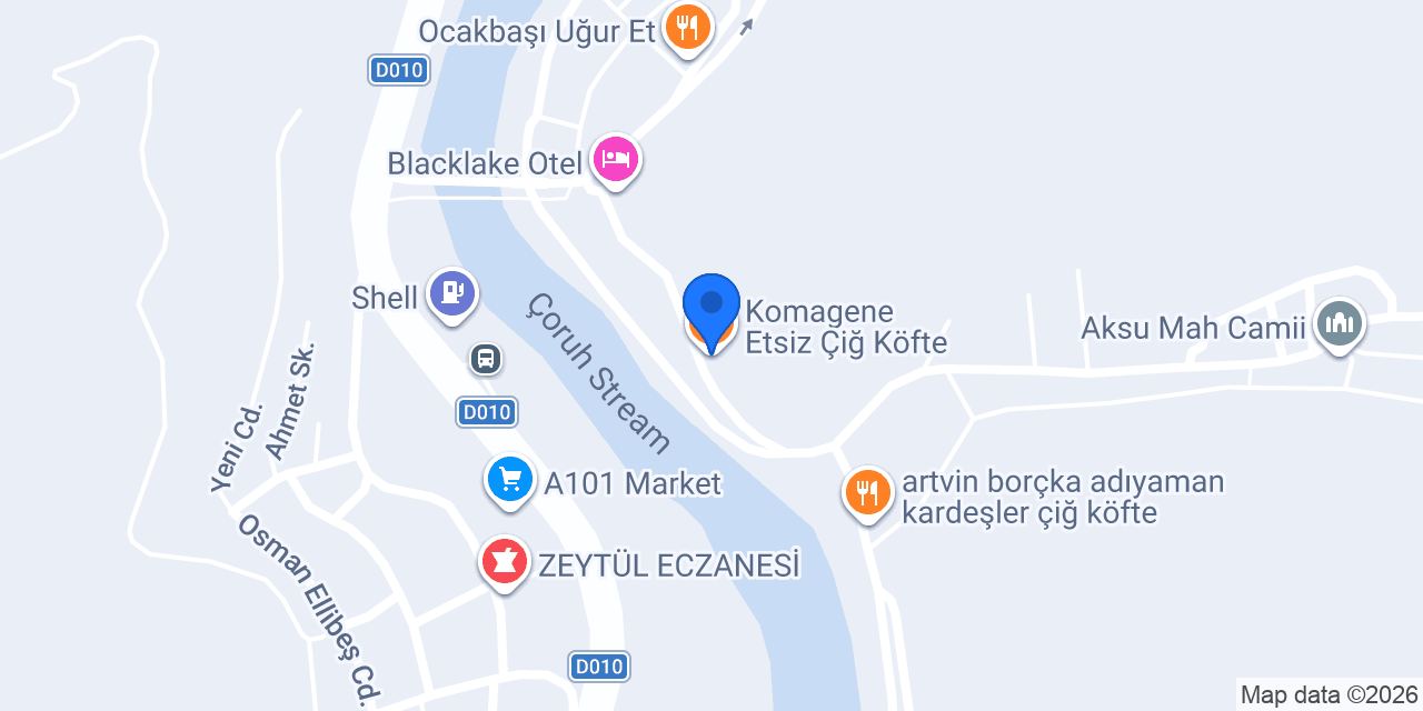 Komagene Etsiz Çiğ Köfte konumu