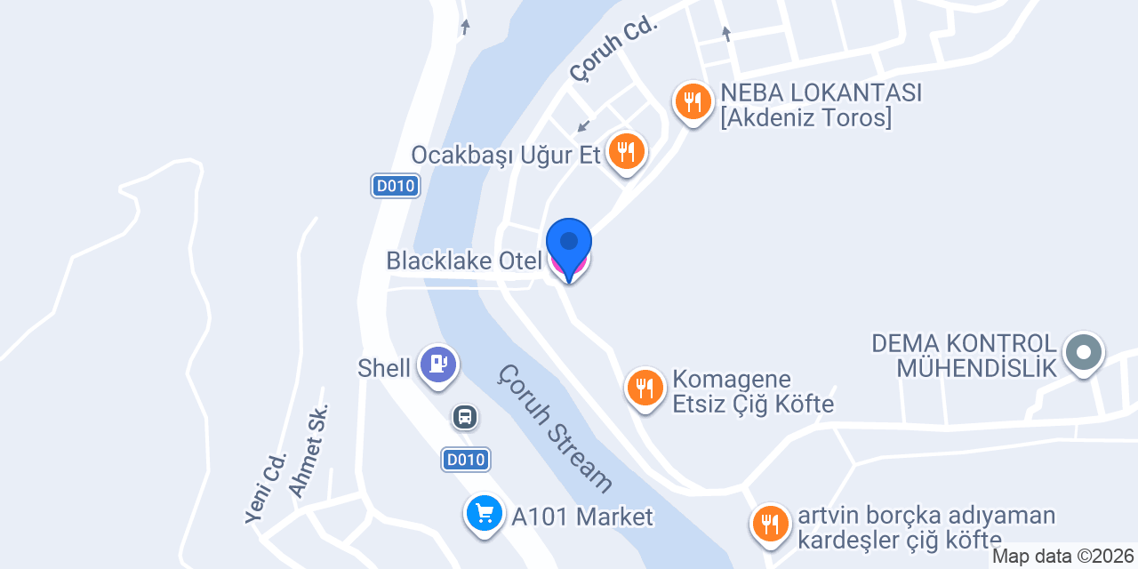 Blacklake Otel konumu