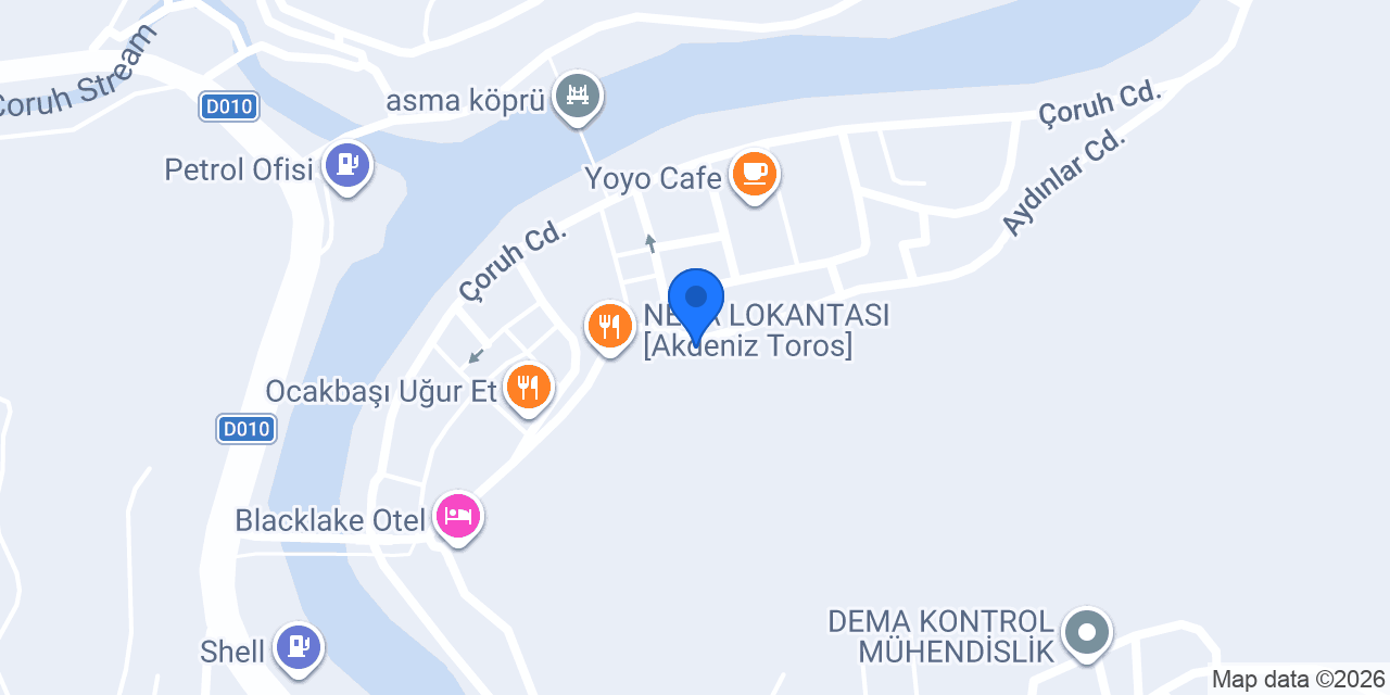 Borçka Green Seyahat konumu