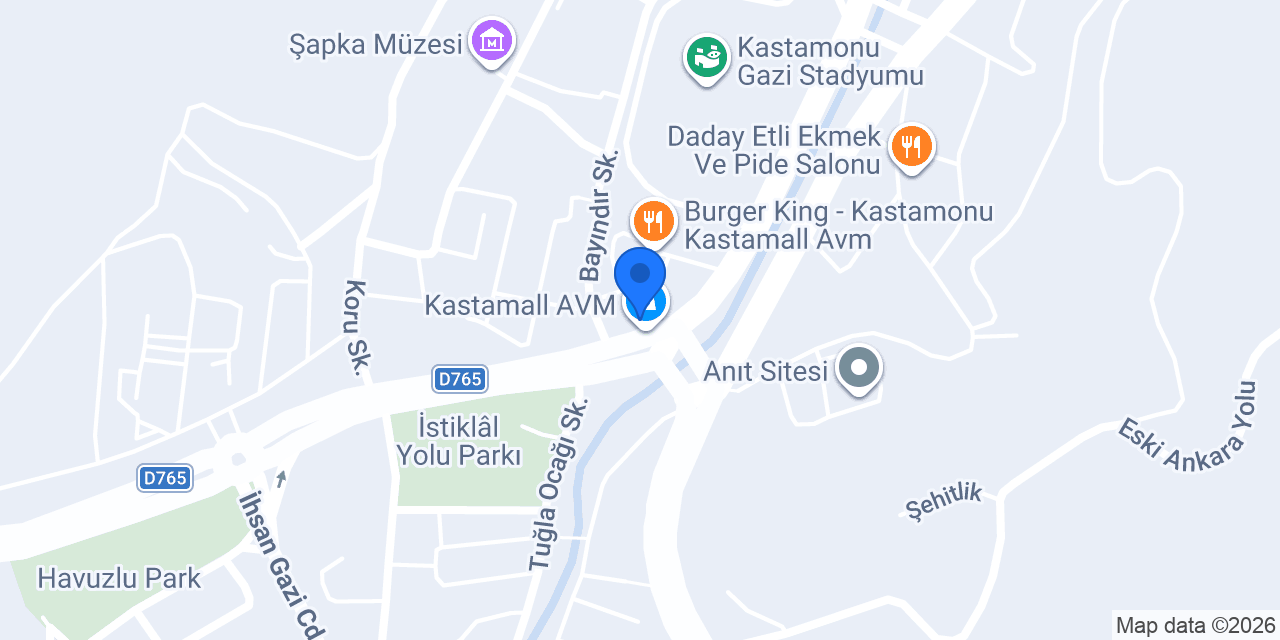 ebebek Kastamonu Kastamall konumu