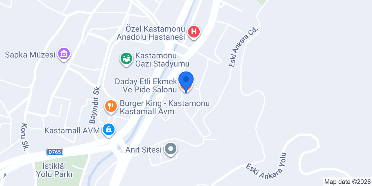 Daday Etli Ekmek Ve Pide Salonu konumu