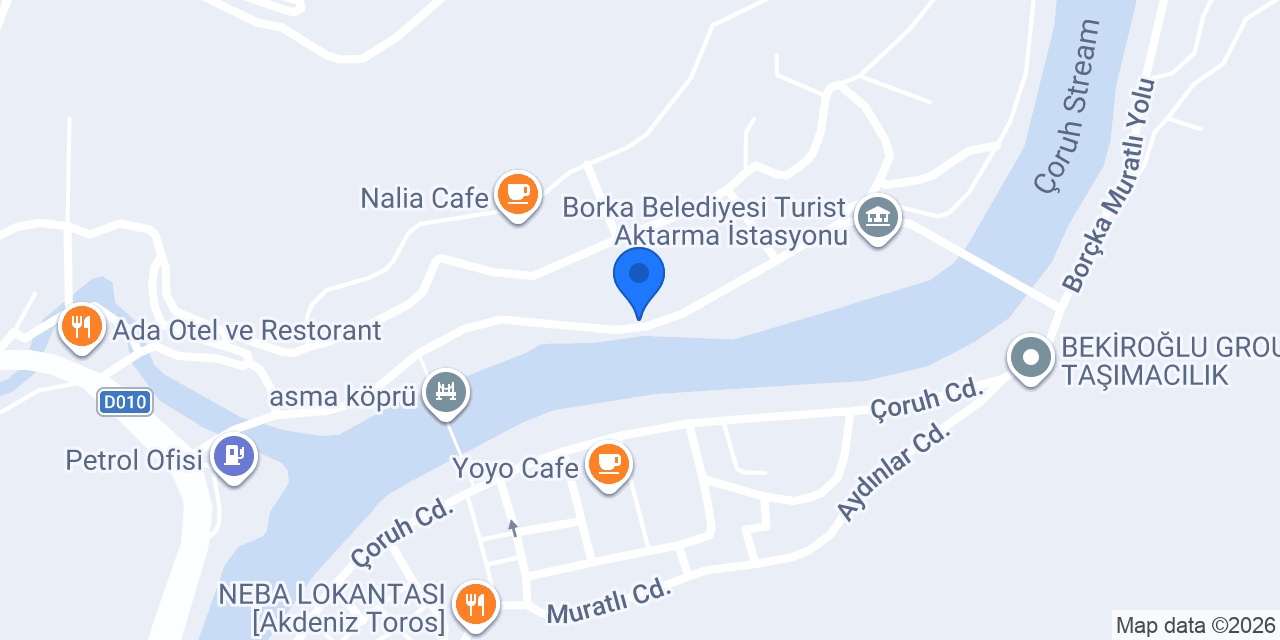 Borçka Lazut Cafe konumu