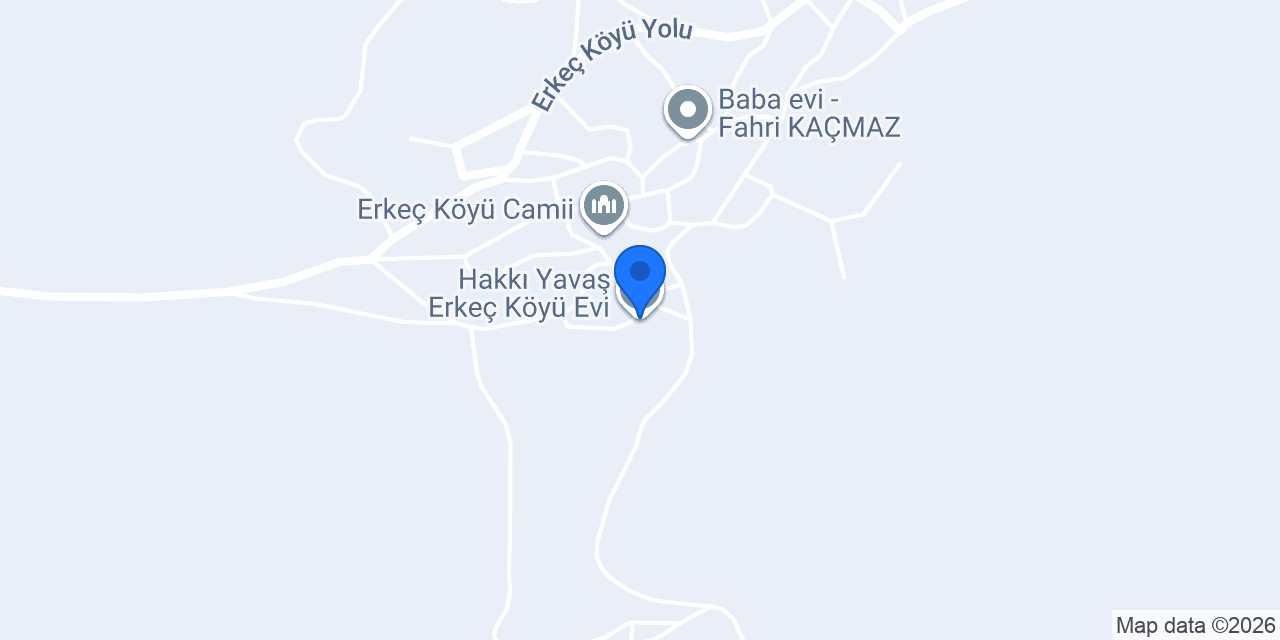 Hakkı Yavaş Erkeç Köyü Evi konumu