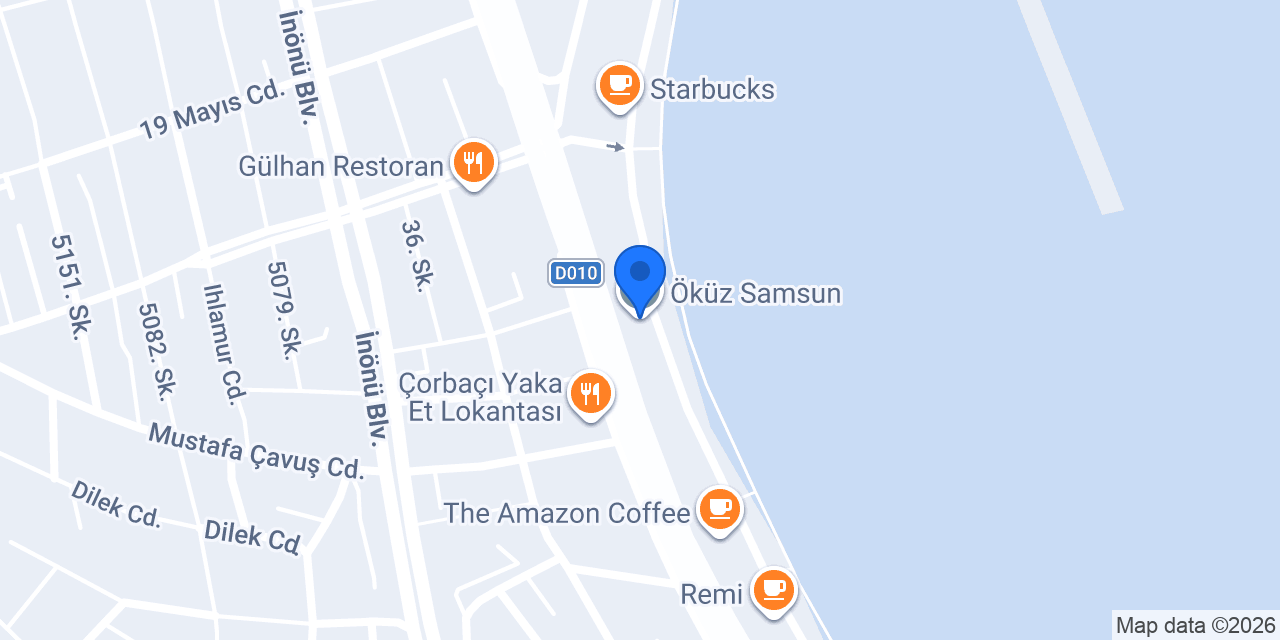 Öküz Samsun konumu