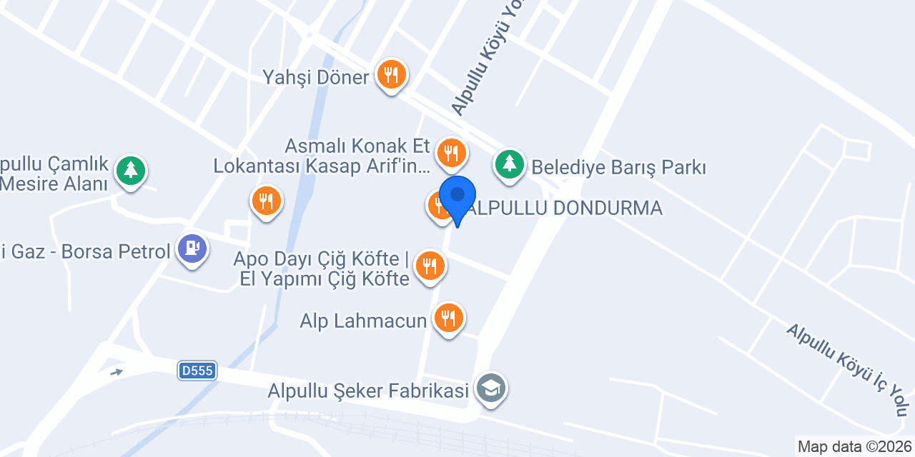 Alpullu Belediyesi konumu