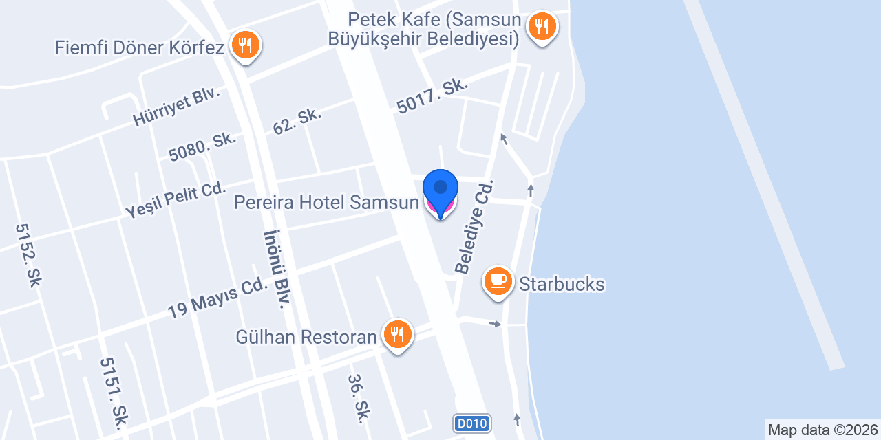 Pereira Hotel Samsun konumu