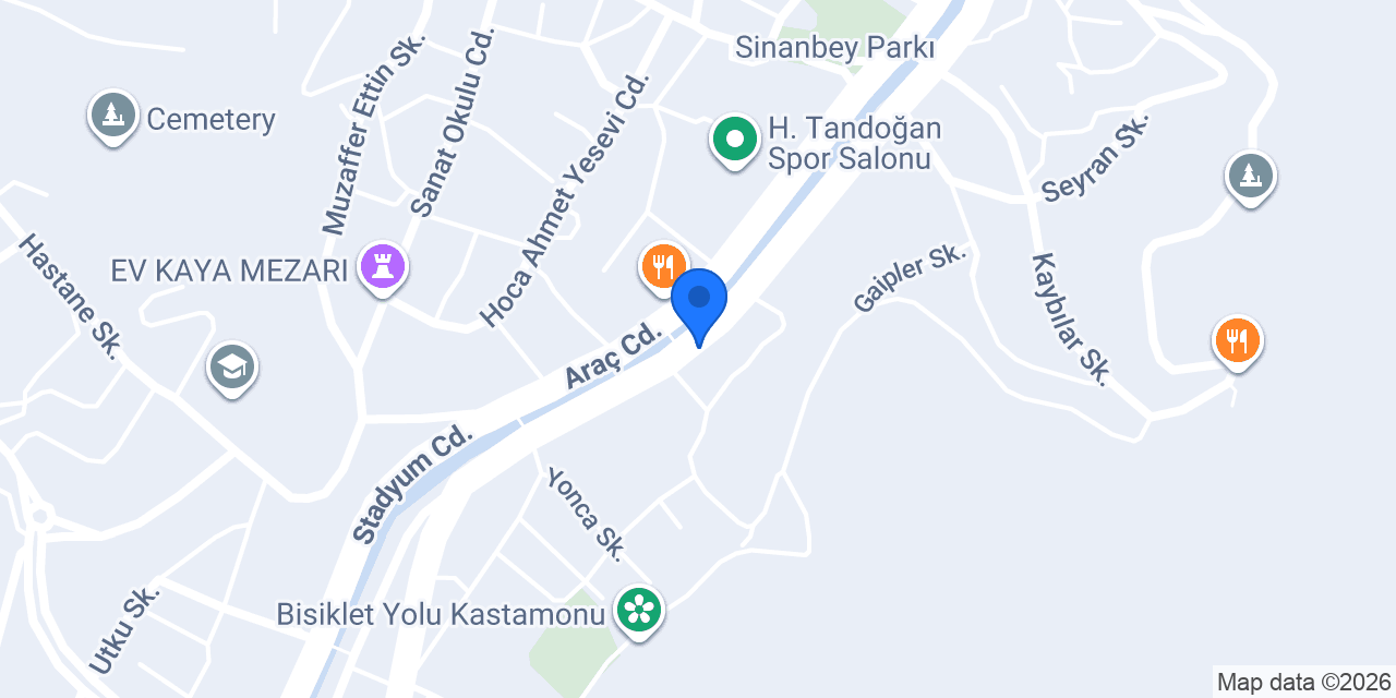 Köşedeki çiçekçi Kastamonu konumu