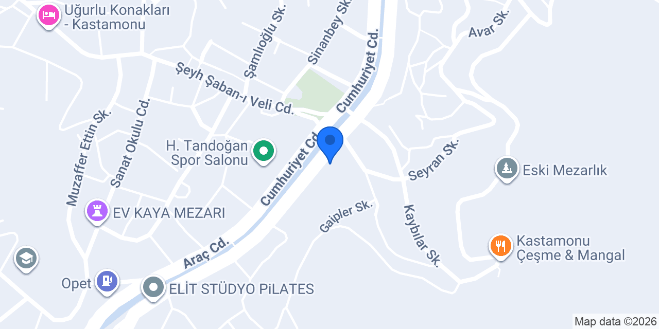 Dağkay Asansör konumu