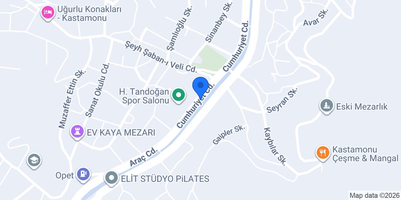 Özkan Kitapevi konumu