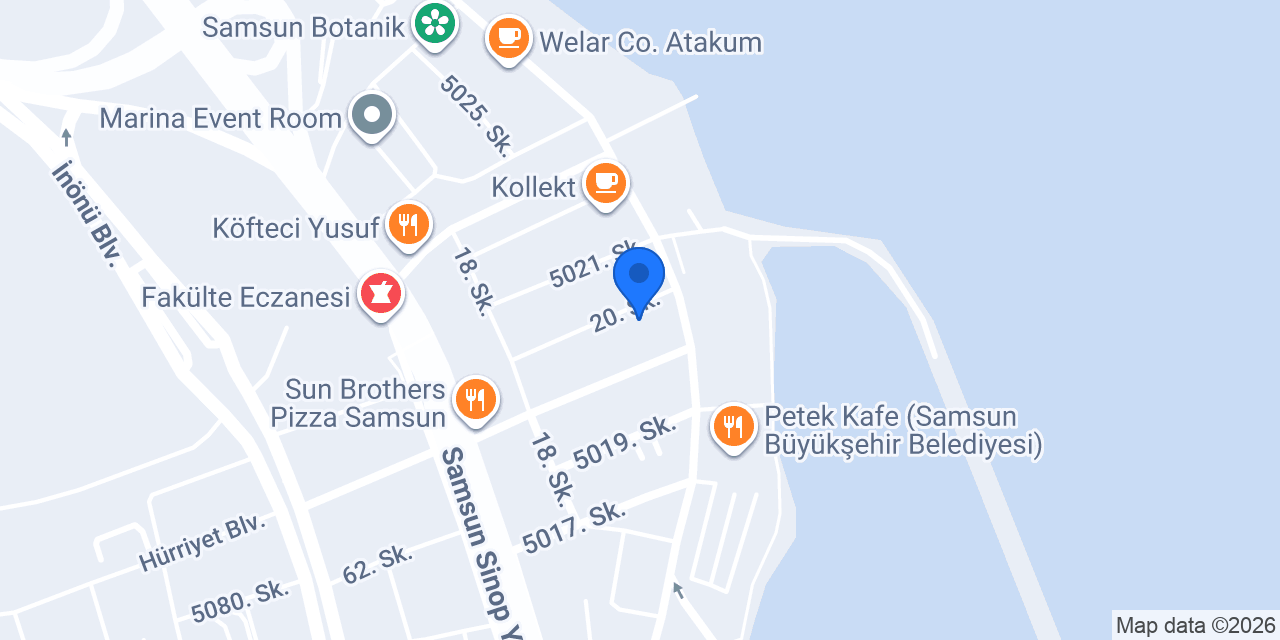 Perifit Studio Samsun konumu