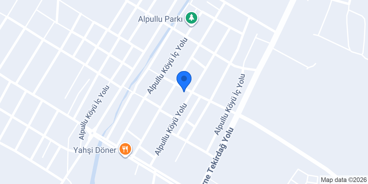 TYH Tekstil Alpullu Üretim Tesisi konumu