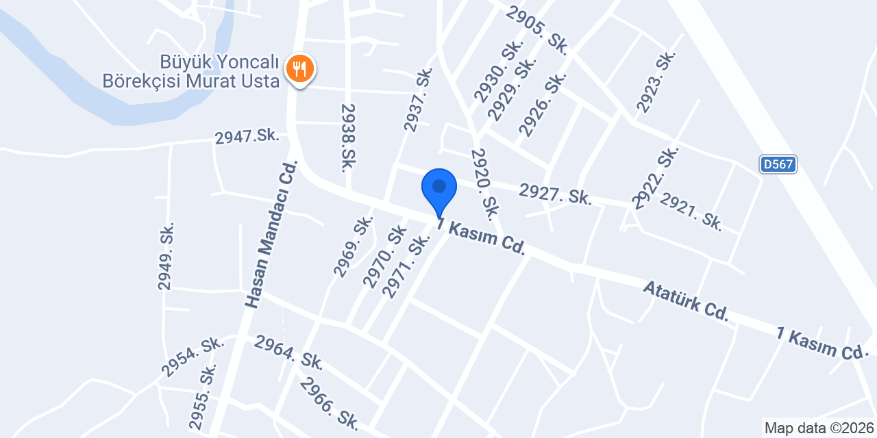 ATAÇLAR AVRUPA EMLAK konumu