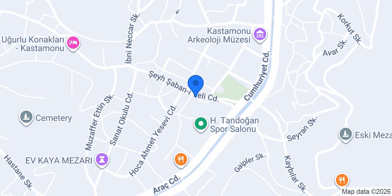 Yücebıyıklar Konağı konumu