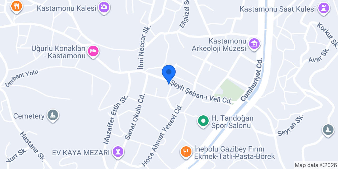 Lidya Otel konumu