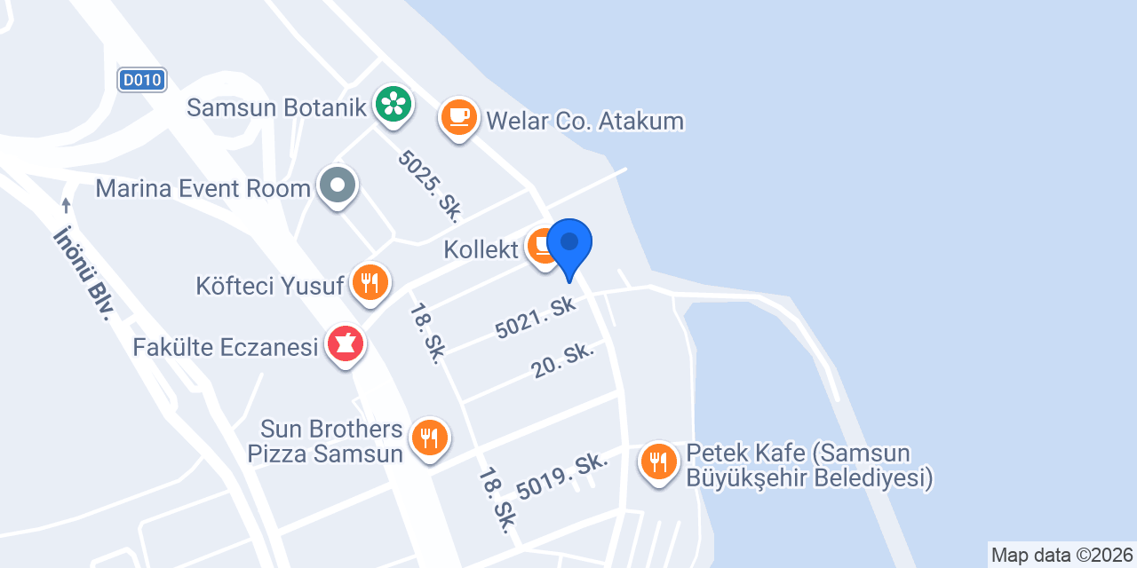 Cadde Katık Atakum konumu