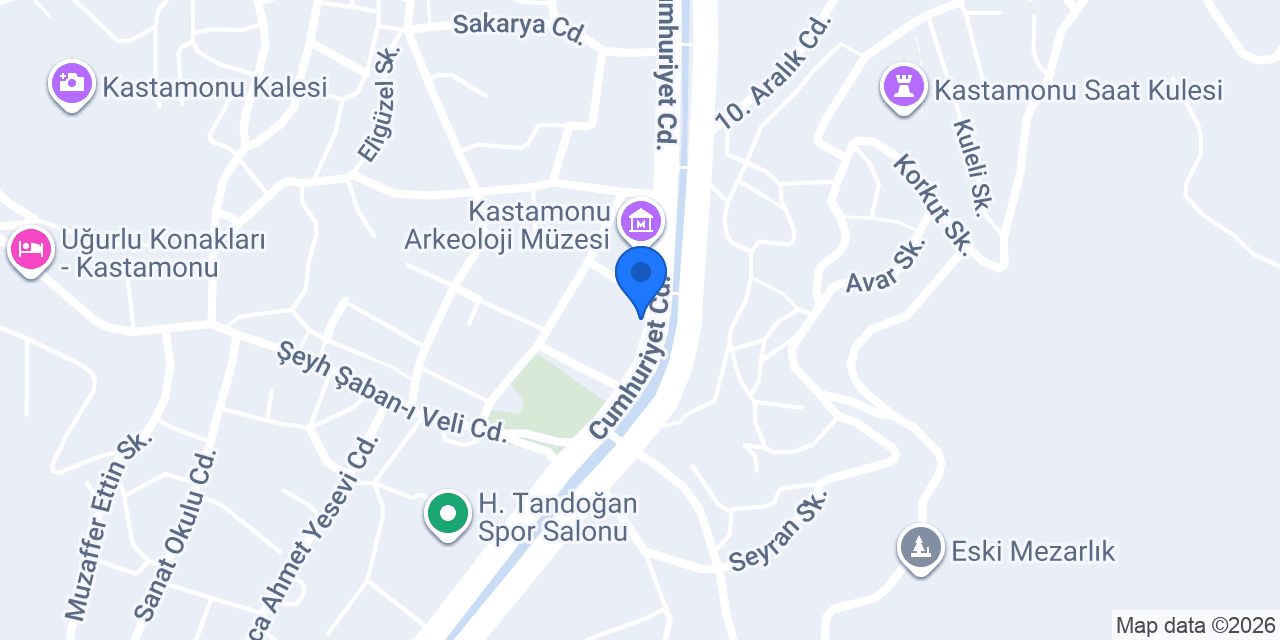Sürat Kargo Kastamonu Şube konumu