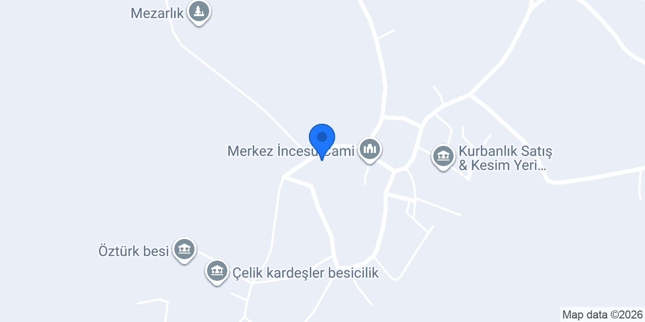İncesu İlkokulu konumu