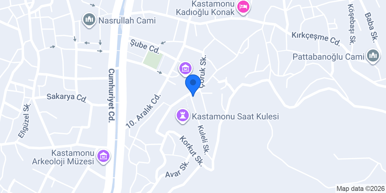 Nihavend Konağı ve Bahçesi konumu