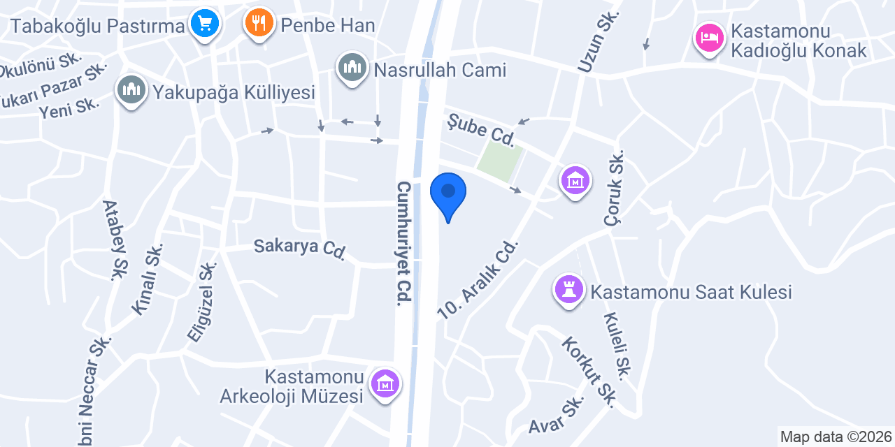 Kastamonu Abdurrahmanpaşa Lisesi konumu