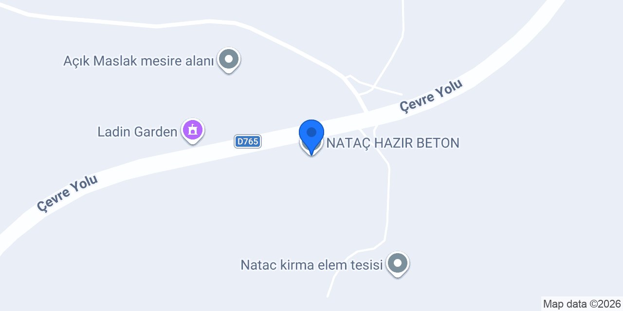 NATAÇ HAZIR BETON konumu