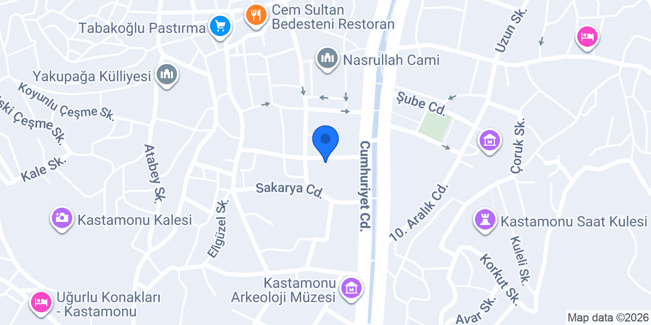 Eflanili Konağı konumu