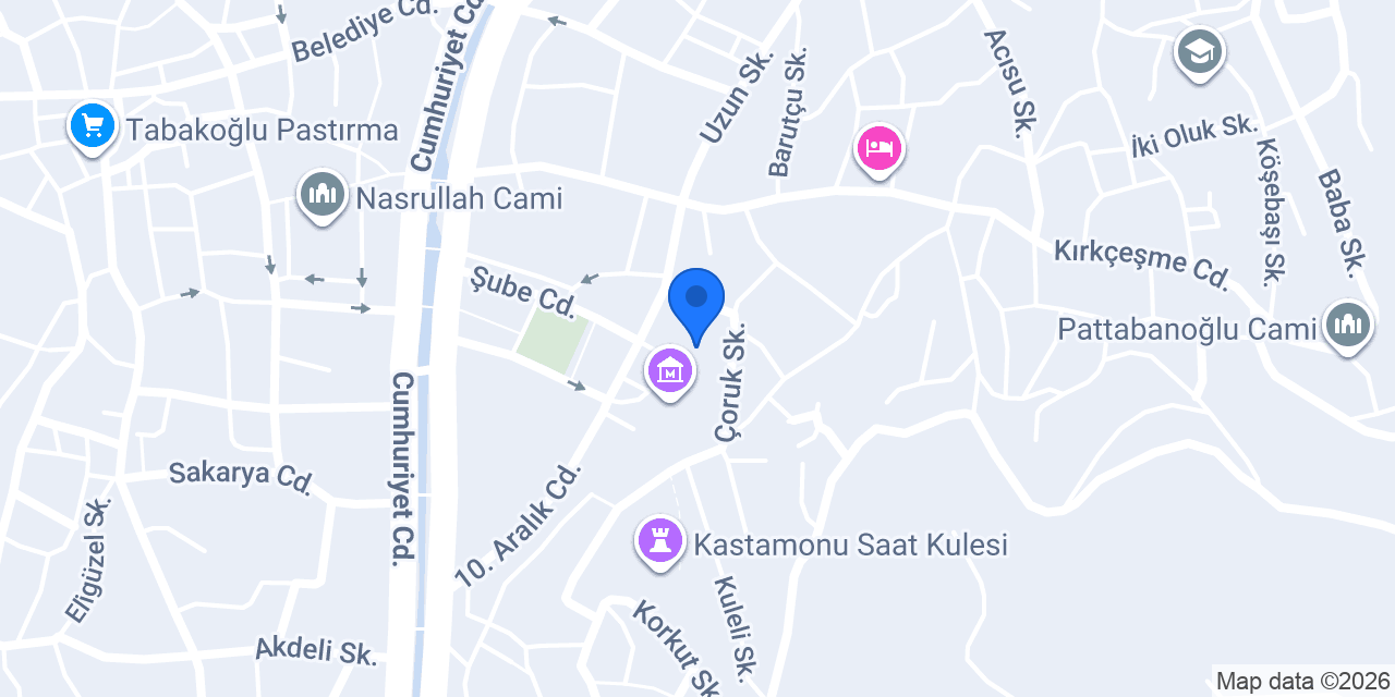Kastamonu Web Tasarım KastamonuOnline.NET konumu