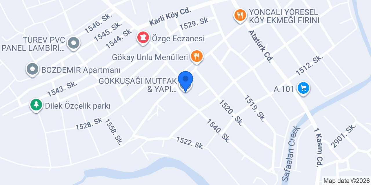 GÖKKUŞAĞI MUTFAK & YAPI DEKORASYON SAN.TİC. konumu