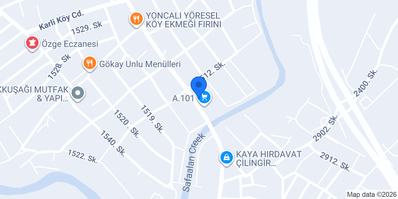 Özgen Lojistik konumu