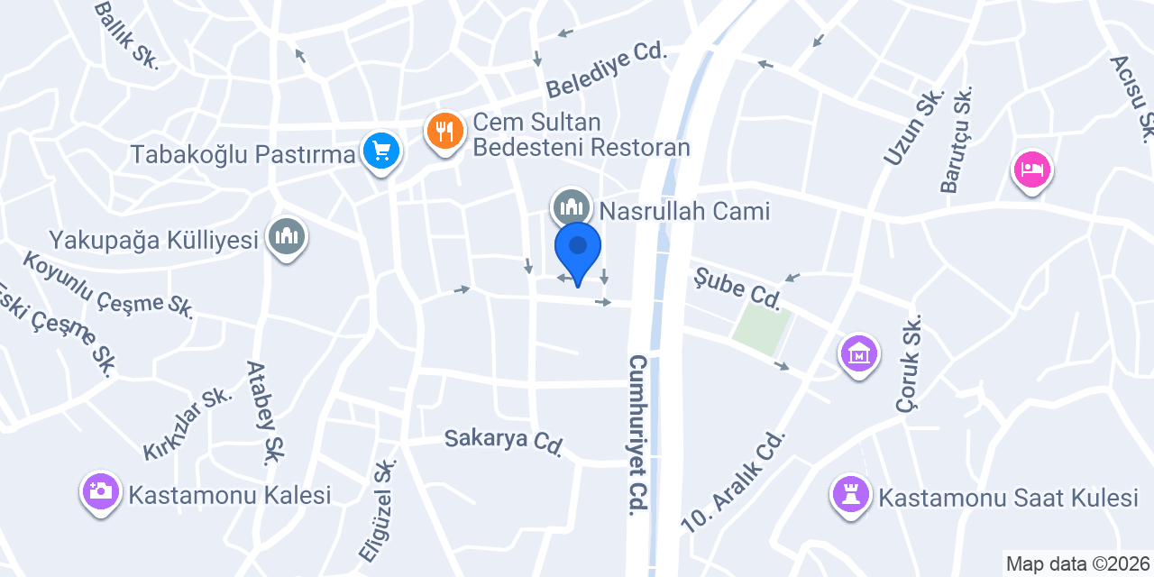 Yeni Asya Kitabevi konumu