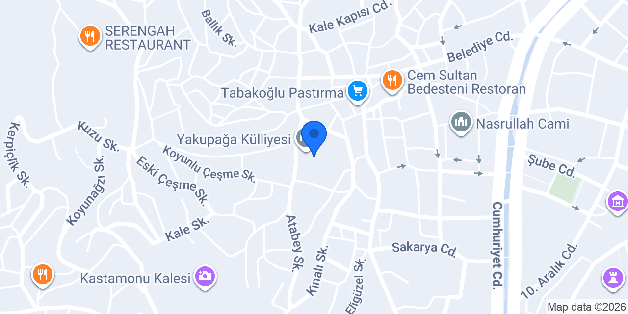 Yakupağa Külliyesi Kafe Restoran konumu