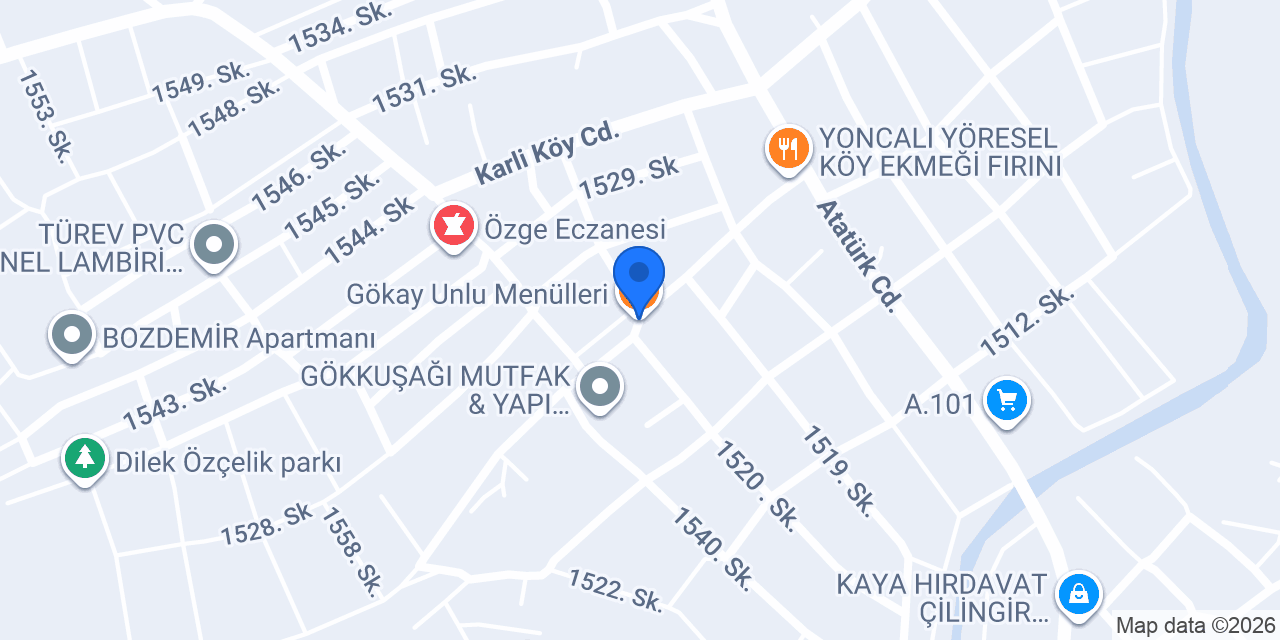 Gökay Unlu Menülleri konumu