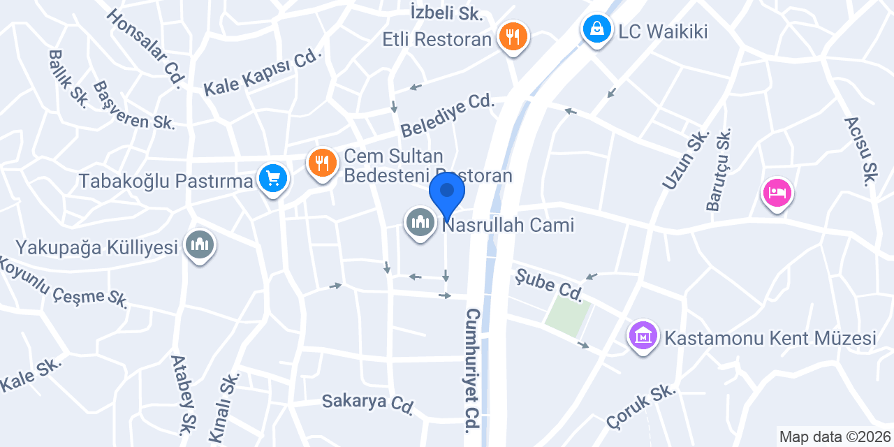 Onur Yemek Salonu konumu