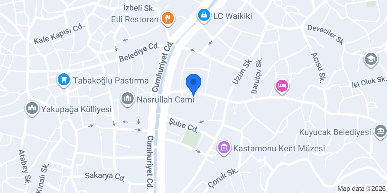 UĞUR SİGORTA KASTAMONU konumu